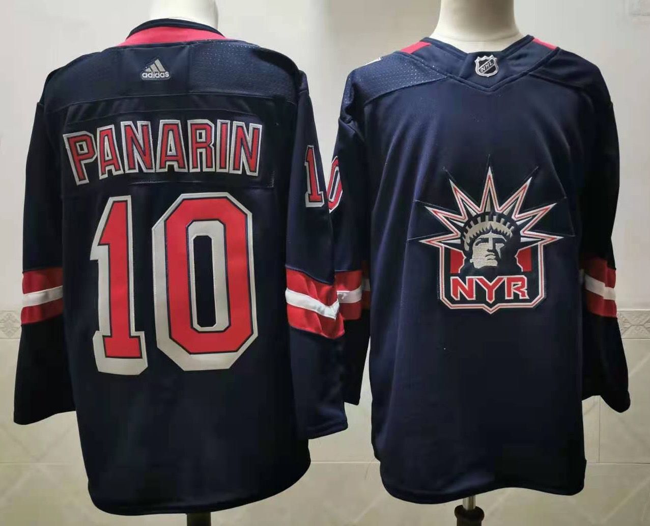 Men New York Rangers #10 Panarin Navy Authentic Stitched 2020 Adidias NHL Jersey->new york rangers->NHL Jersey